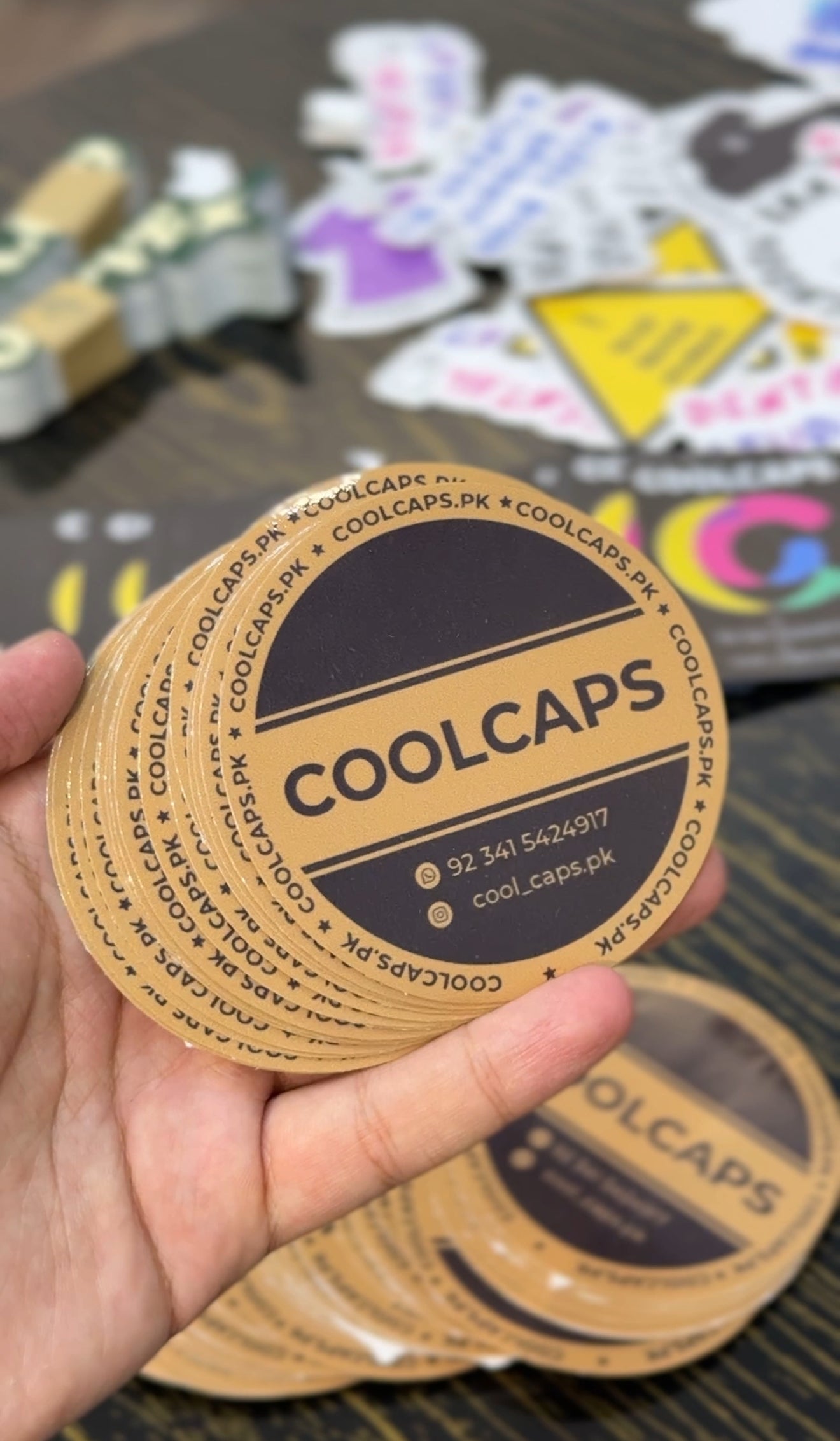 Die cut stickers
