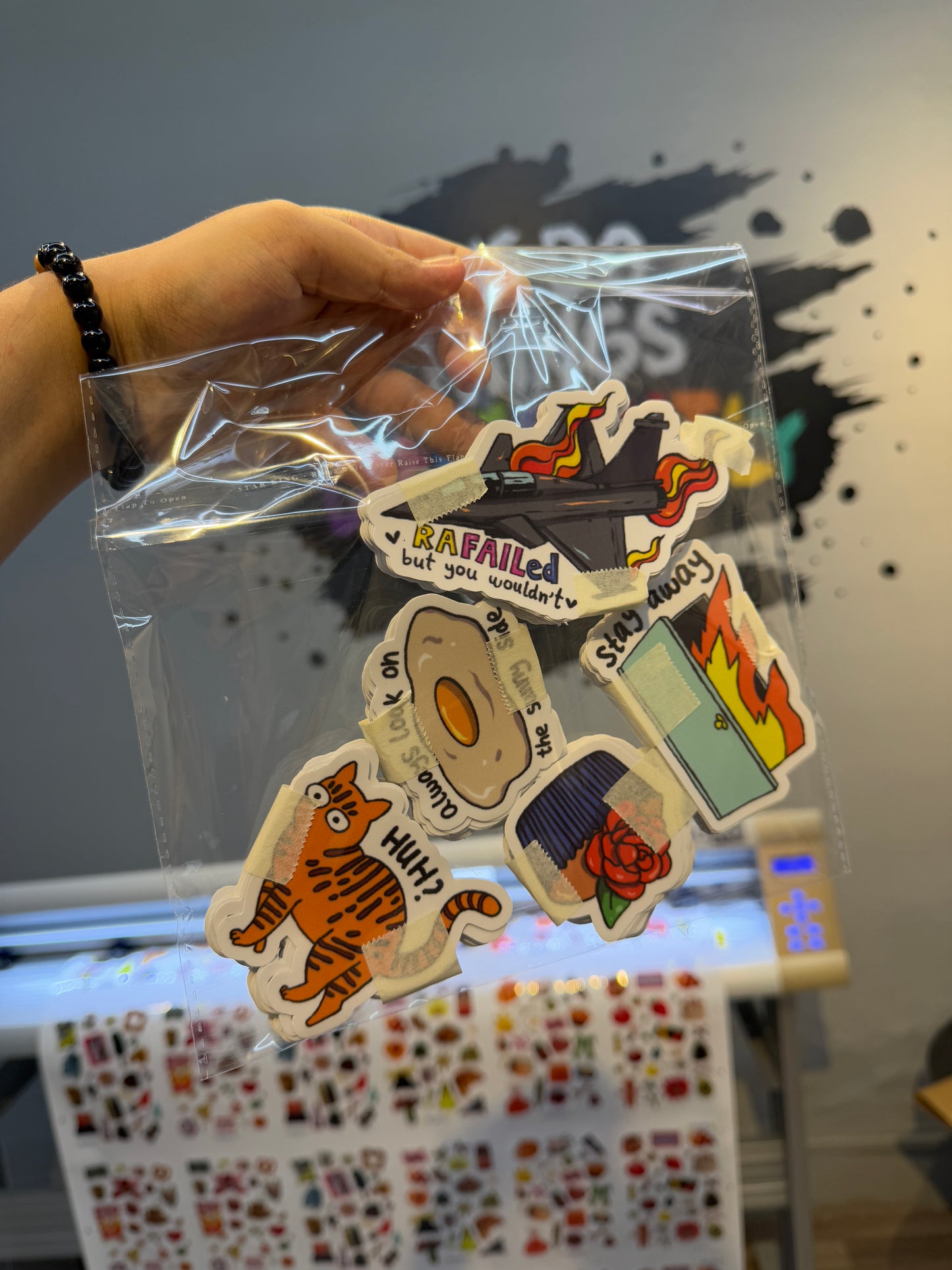 Die cut stickers