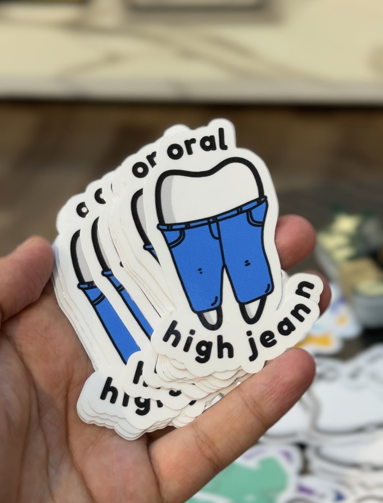 Die cut stickers