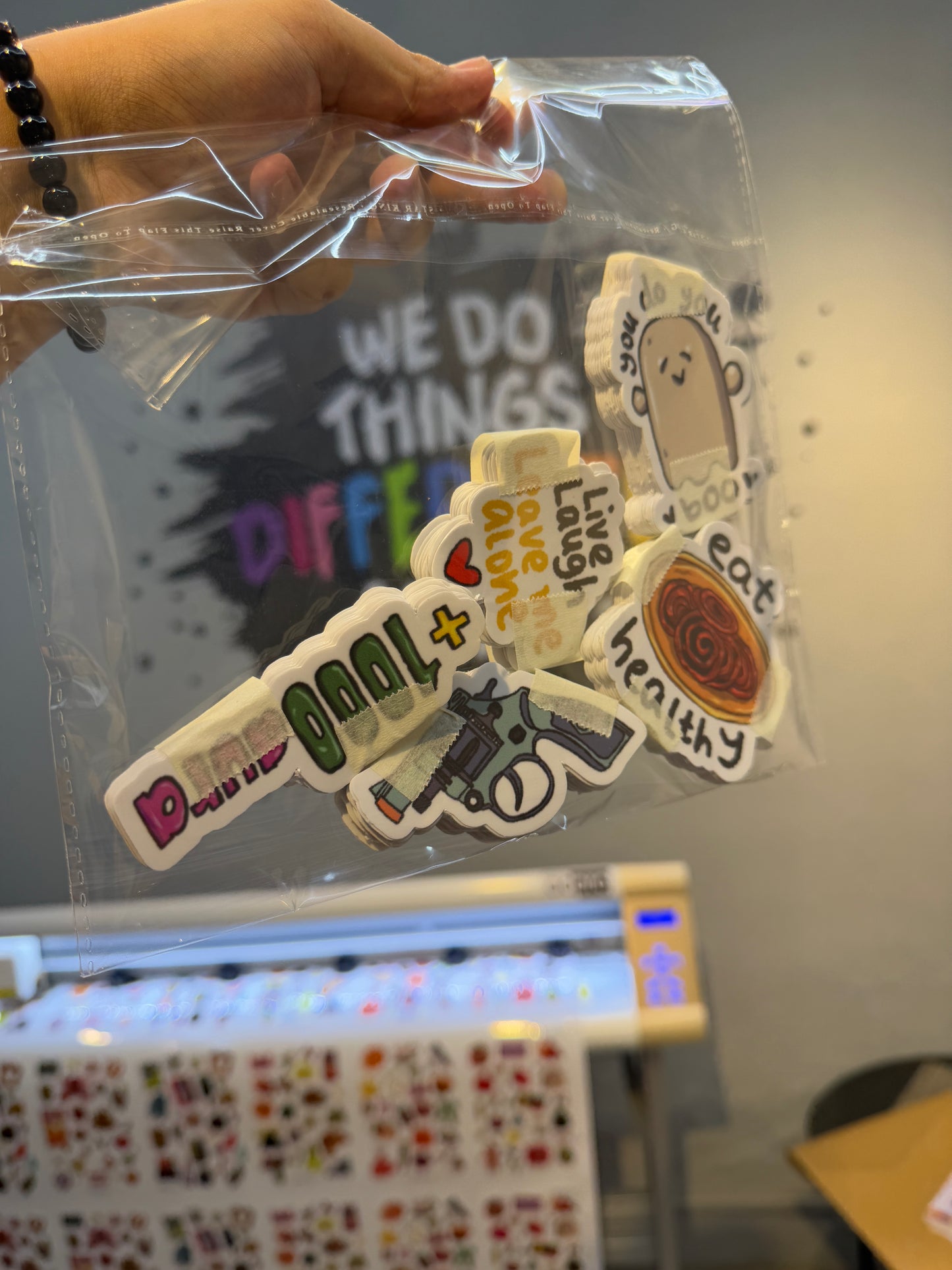 Die cut stickers