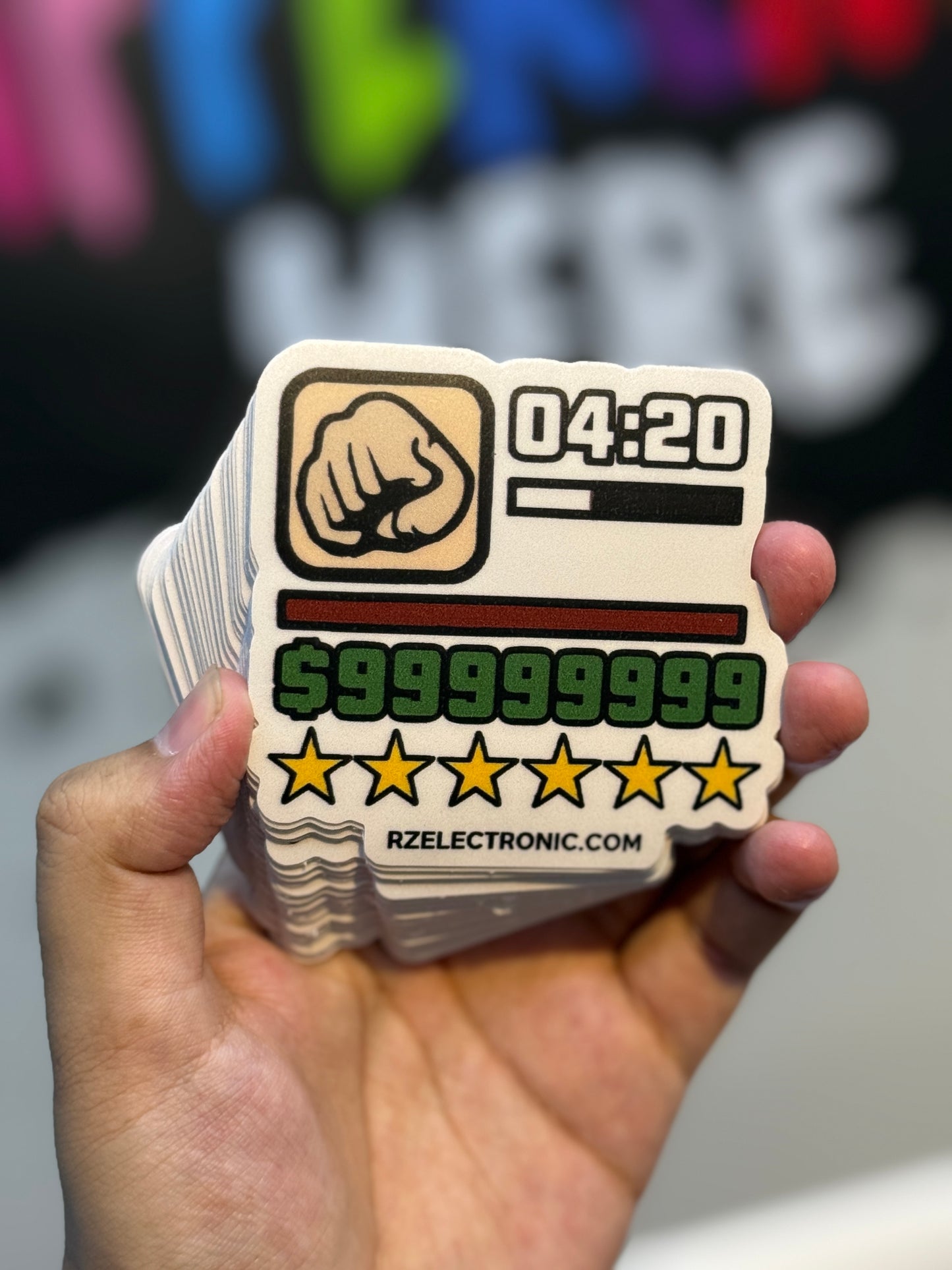 Die cut stickers