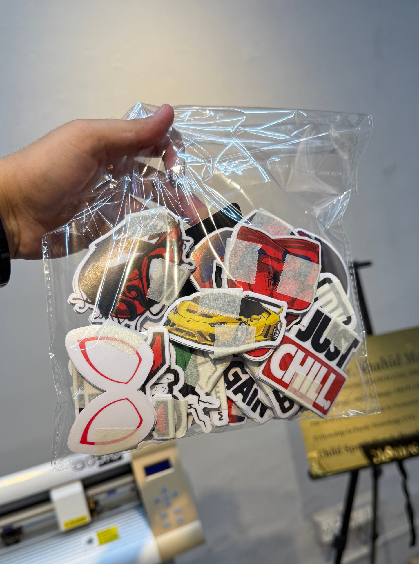 Die cut stickers