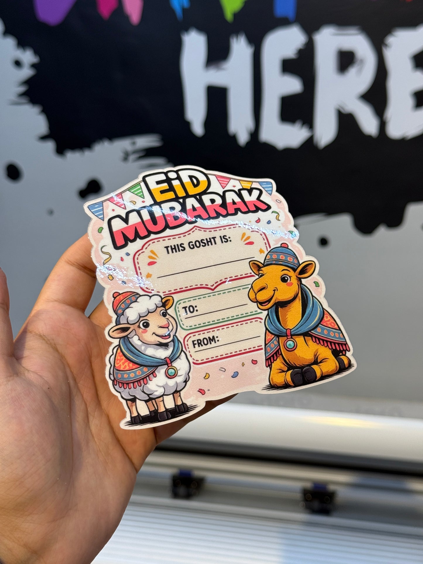 Premium Bakra eid sticker sheets